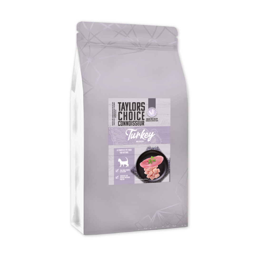 Taylors Choice Connoisseur Turkey & Chicken Kitten Dry Cat Food 1.5kgs image 0