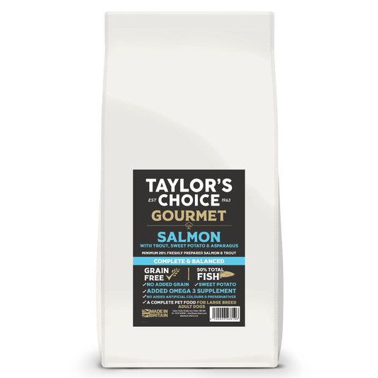 Taylors Choice Dog Gourmet Large Breed Salmon, Trout & Sweet Potato image 0