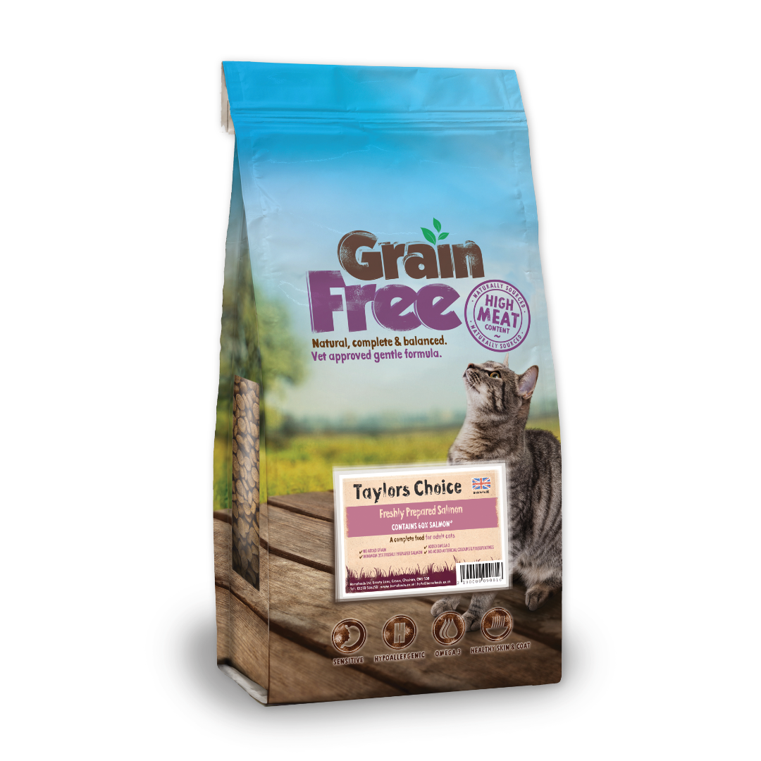 Taylors Choice Grain Free Salmon with Sweet Potato Dry Adult Cat Food 2kgs image 0